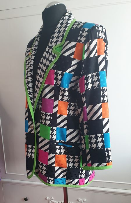 Żakiet jedwabny marynarka 40 42