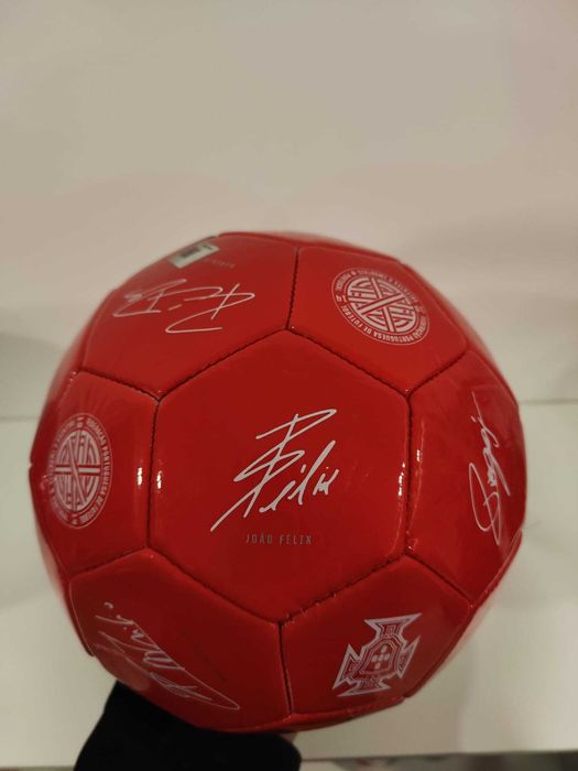 Bola Futebol Portugal Autografada