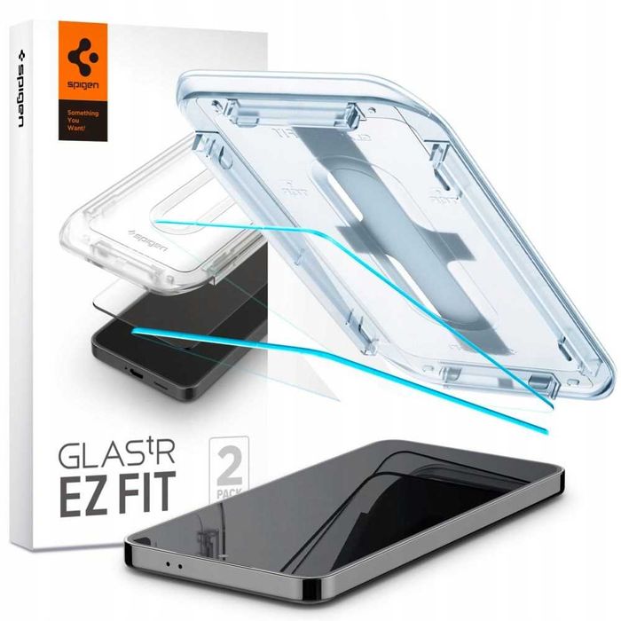 Szkło hartowane Spigen EZ Fit 2-Pack do Galaxy S25/S24, z aplikatorem
