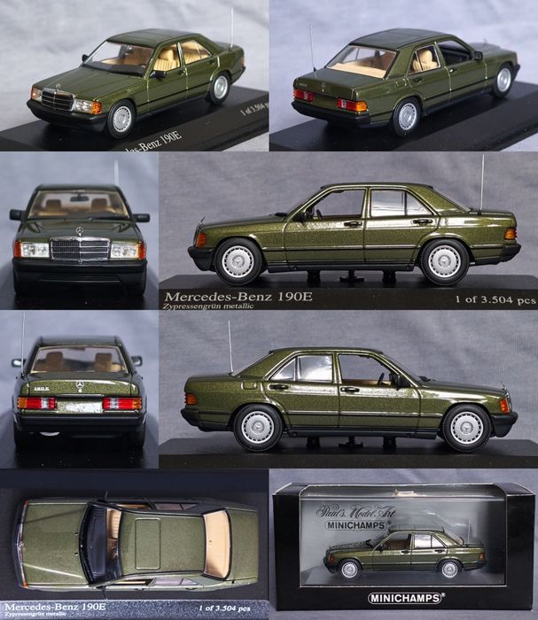 Модели 1/43 Mercedes 190E, W100, 116, 123, 124, 211 (Minichamps)