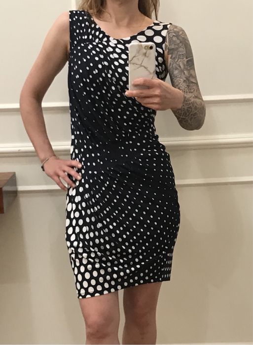 SOLAR sukienka w grochy r. 36 • jak nowa