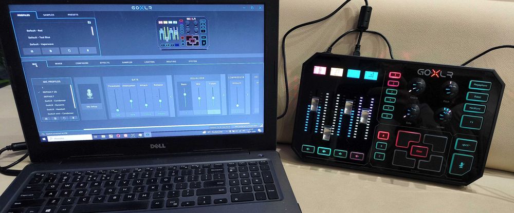 TC Helicon GoXLR, 4-Channel Mixer, Motorized Faders, Vocal Effects!!!