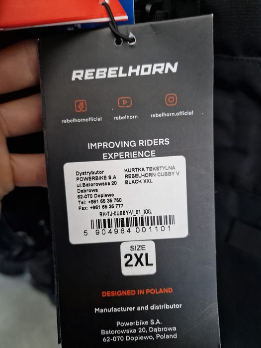 kurtka tekstylna REBELHORN CUBBY V XS,S,M,L,XL,2XL,7XL,8XL,9XL,10XL