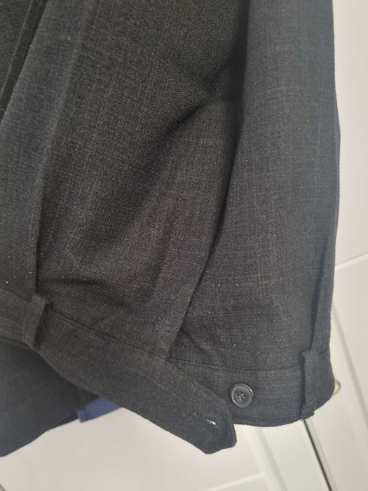 Męski grafitowy garnitur 196 cm