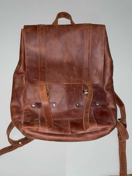 Рюкзак шкіряний ручної роботи від Boorbon в ідеальному стані
