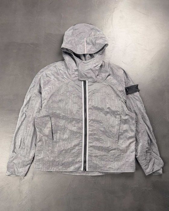 Куртка STONE ISLAND 40426 Short Parka Nylon Metal Waffle Print Grey