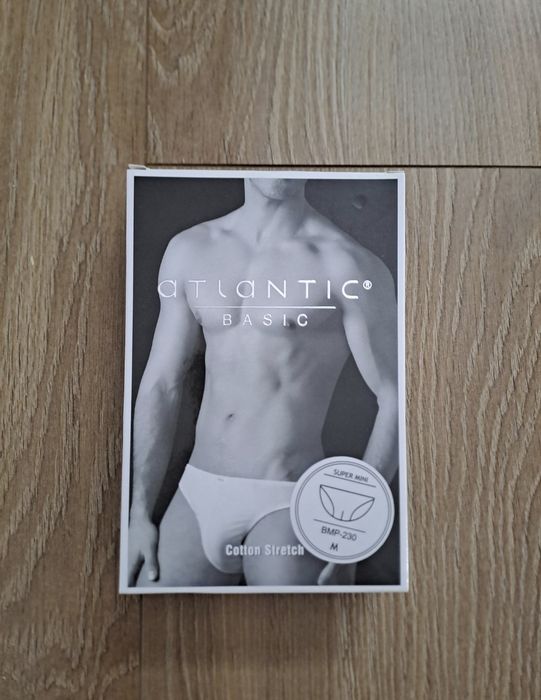 Slipy męskie Atlantic, rozmiar M, super mini, 2PACK