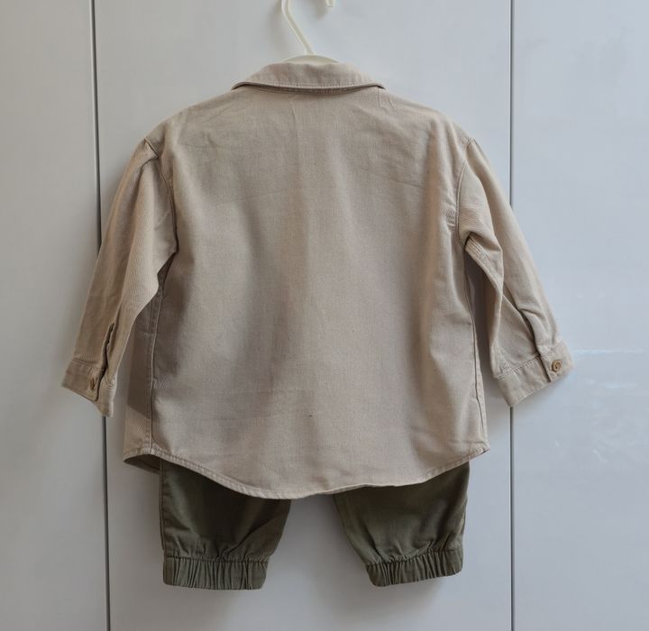 Komplet spodnie i koszula dla chłopca H&M rozmiar 80