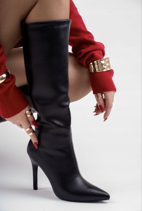 Kozaki na szpilce 38