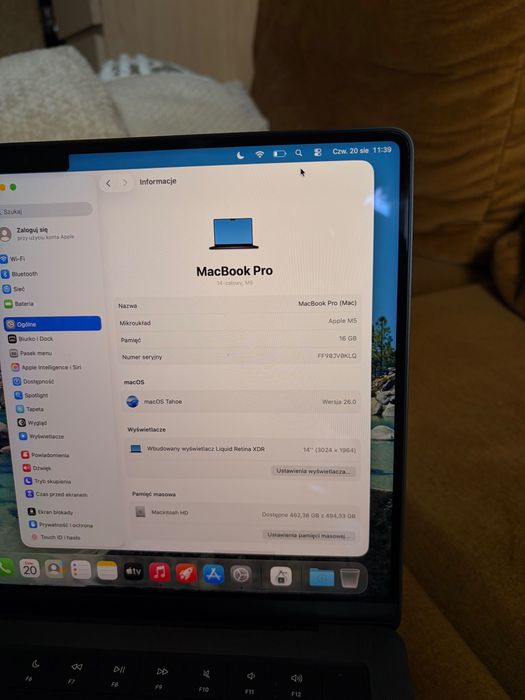 Apple MacBook Pro 14” M5 | 16 GB | 512 GB SSD | AppleCare+
