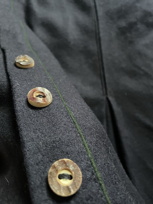 Spodnica bawarska wełna dziewicza vintage retro L 40 navy blue granat
