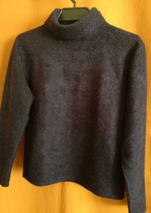 Bluzka, golf w śliwkowym kolorze.