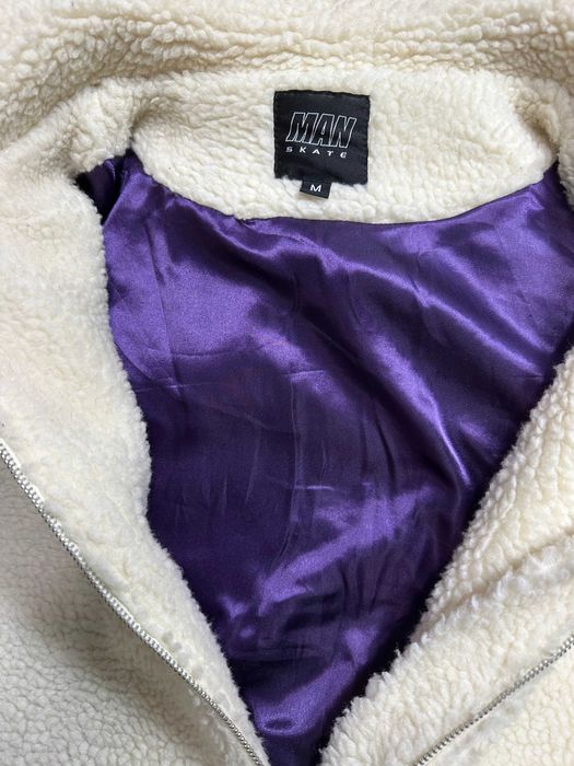 Kurtka Męska Kremowa Skate Boohoo Man kremowa rozmiar. M