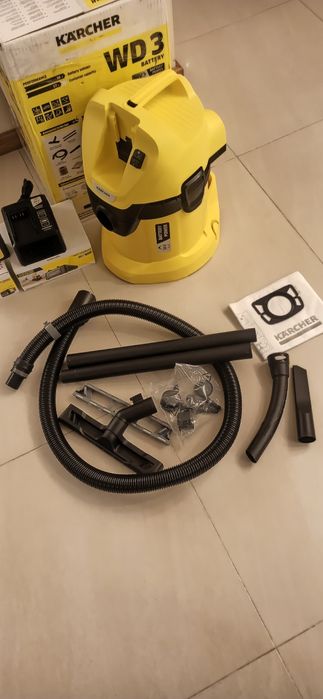 Odkurzacz Kärcher WD 3 Battery Set  36V - Nowy   z baterią i ładowarką