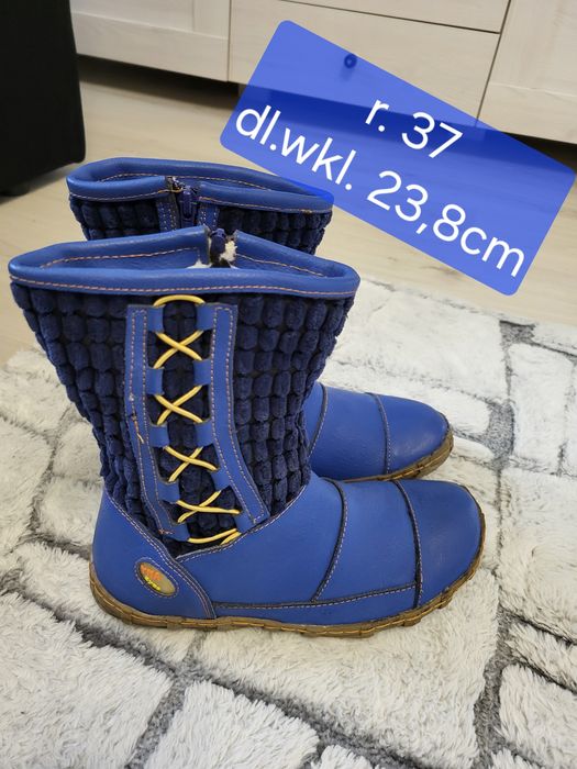 Nowe oryginalne skórzane buty TMA Eyes r.37 skóra naturalna