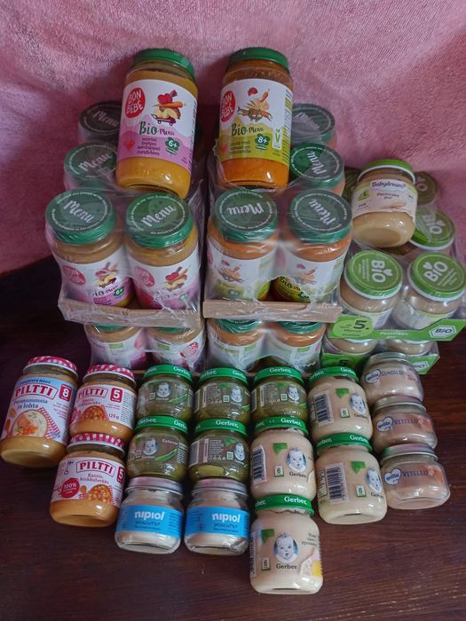 Пюре дитяче, овощні та мясні