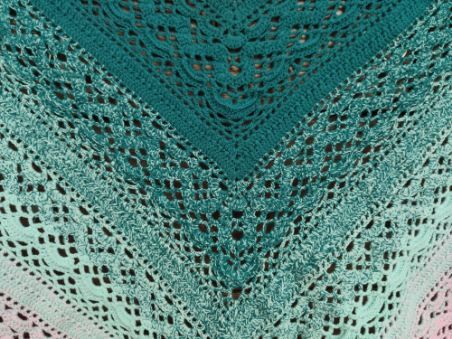 Ręcznie robiona chusta ,,Klaziena,,