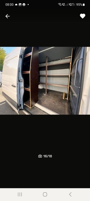 Regaly  zabudowa Bus VW Crafter Sprinter blaszak