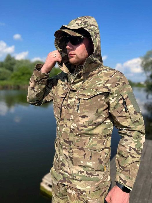 Тактична чоловіча військова весна|літо|осінь куртка парка М65 Han Wild Мультикам S-3XL
