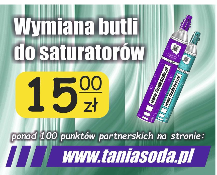 Gaz Soda CO2 425g do saturatorów Stream quick on twist on connect