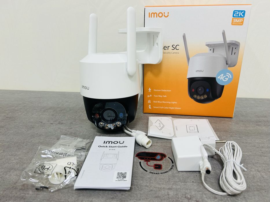 СИРЕНА IMOU 3Мп 4G GSM PTZ IP камера видеонаблюдения поворотная Dahua