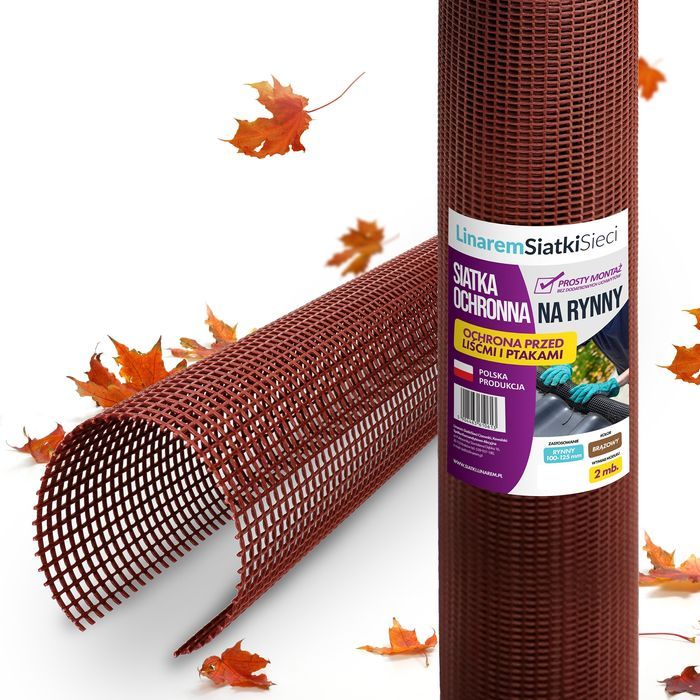 Siatka na rynny 125 - 150mm przeciw liściom Rolka 2mb