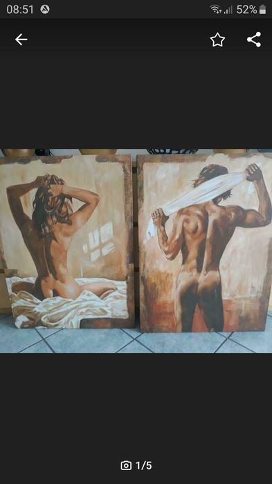 Komplet dwóch obrazów