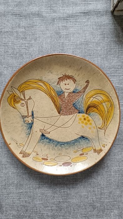 Ceramiczny talerz PRL