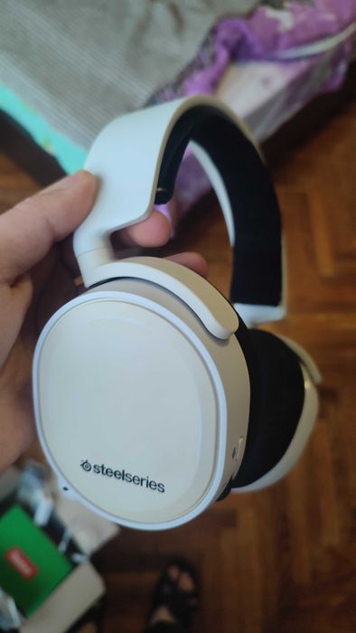 Ігрові навушники SteelSeries Arctis 3 White | Робочі | Гарний зовнішній стан | Без шнура під jack 3.5 гарнитура стилсериес