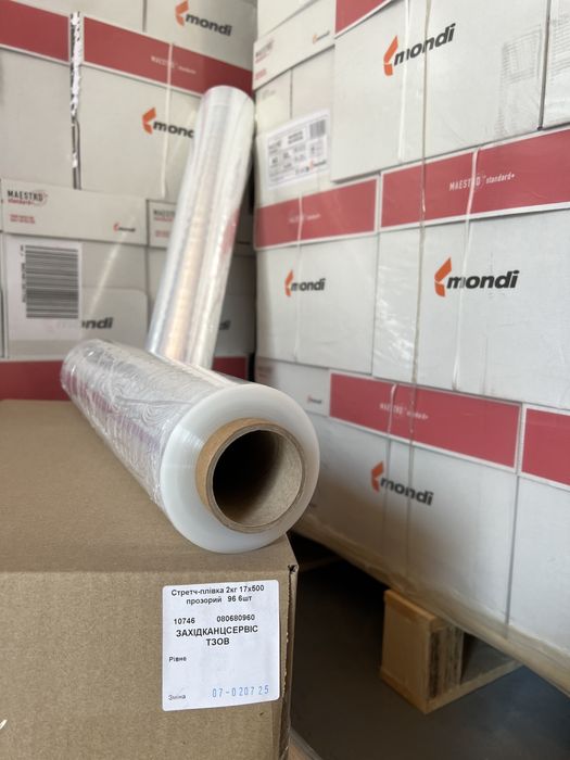 Стрейч плівка прозора, стрейч пленка прозрачная 2,1кг 3,1 кг