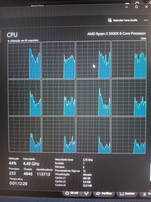Processador Ryzen 5 5600x - exelente estado