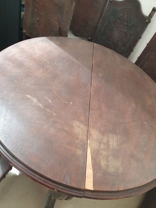 Mesa e cadeiras retro de 50 anos