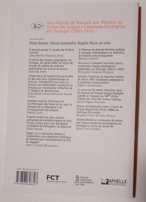 Dos autores de manuais aos métodos de ensino das língua e literaturas