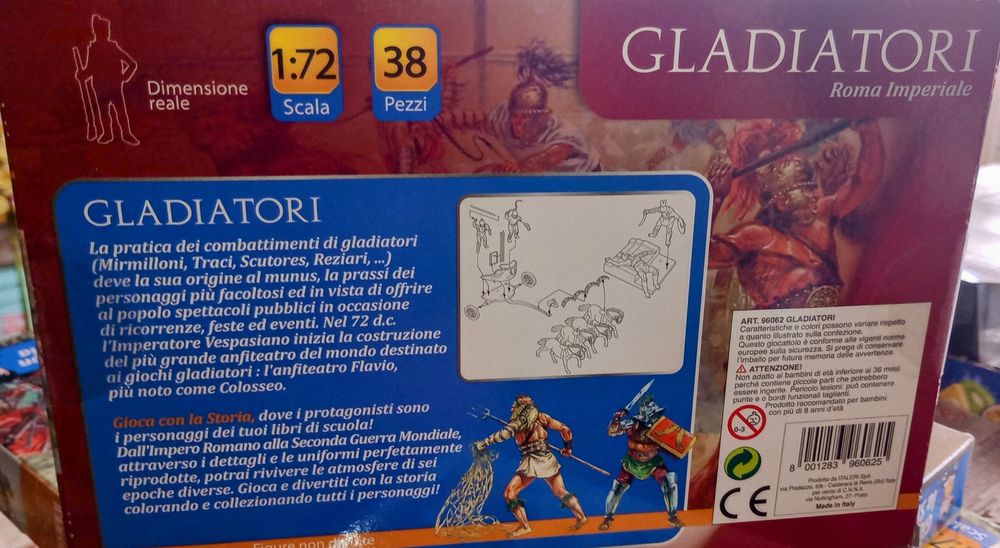 Figurki Gladiatorów Italeri skala 1:87 Pierwsza edycja