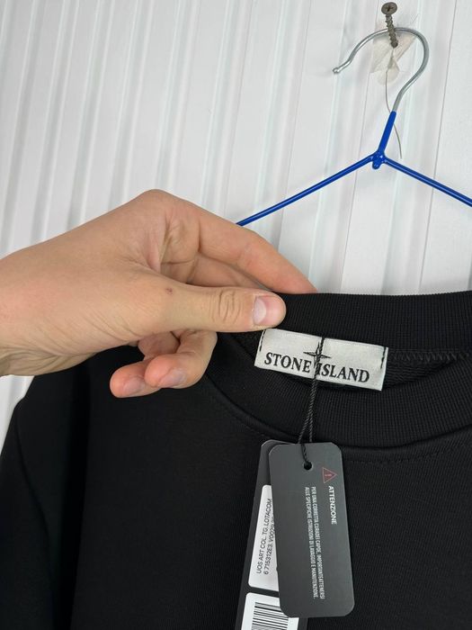 Топовий світшот STONE ISLAND BLACK