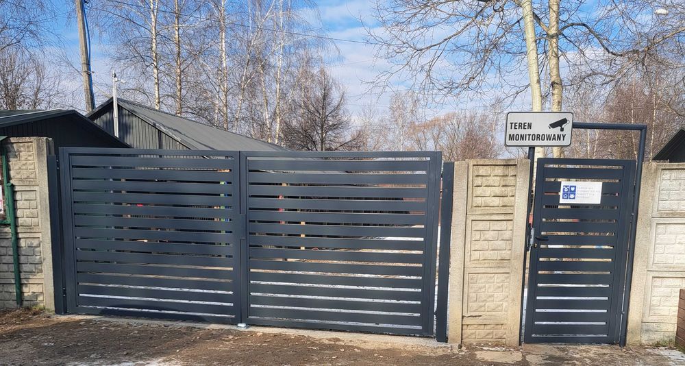 Brama-furtka żaluzjowe, sztachety metalowe, palisadowe,przesuwne,itp