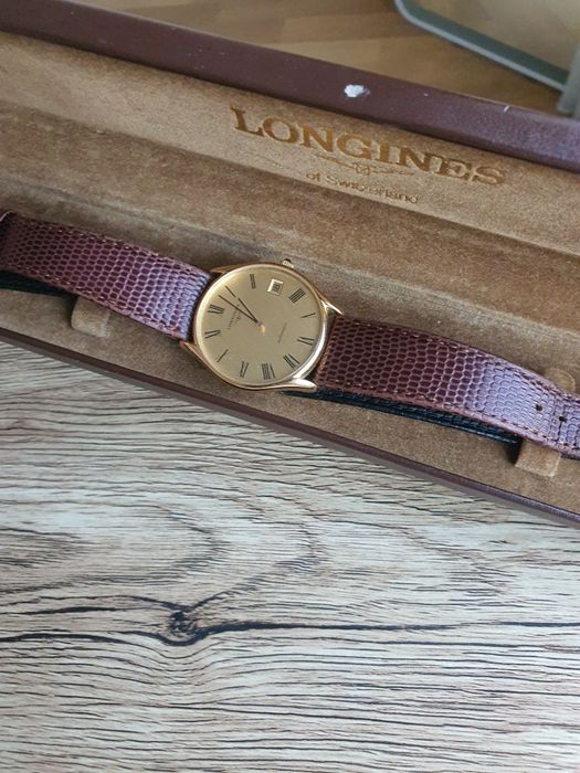 Relógio Longines automatico banhado a ouro.