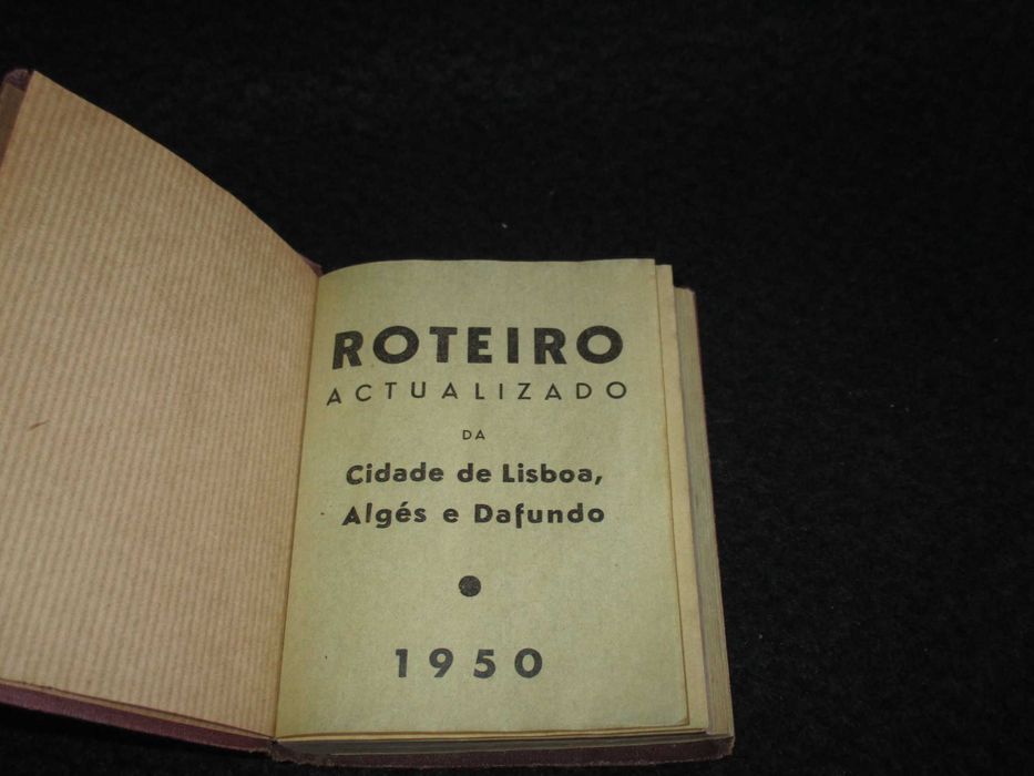 Livro Roteiro Lisboa-Algés e Dafundo Polícia de Segurança Pública 1950