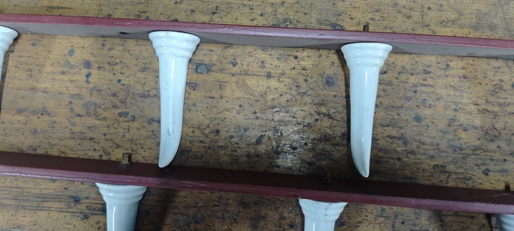 Haki wędliniarskie porcelana na mięso wędliny zabytek