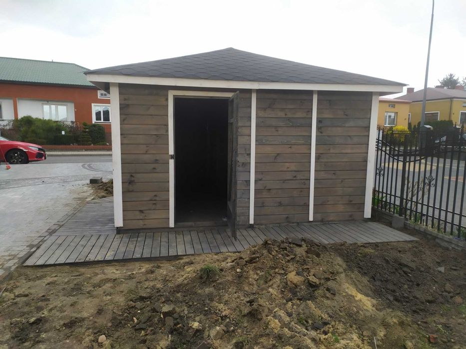 domek handlowy kiosk stragan rogowy