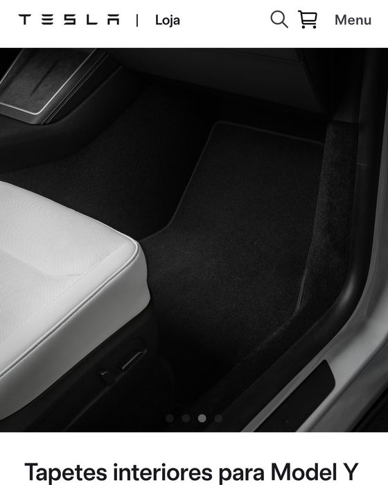 Tapetes Originais de interiores para Tesla Model Y 2025