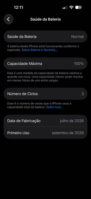 iPhone 18 Pro 256GB Prata - Novo