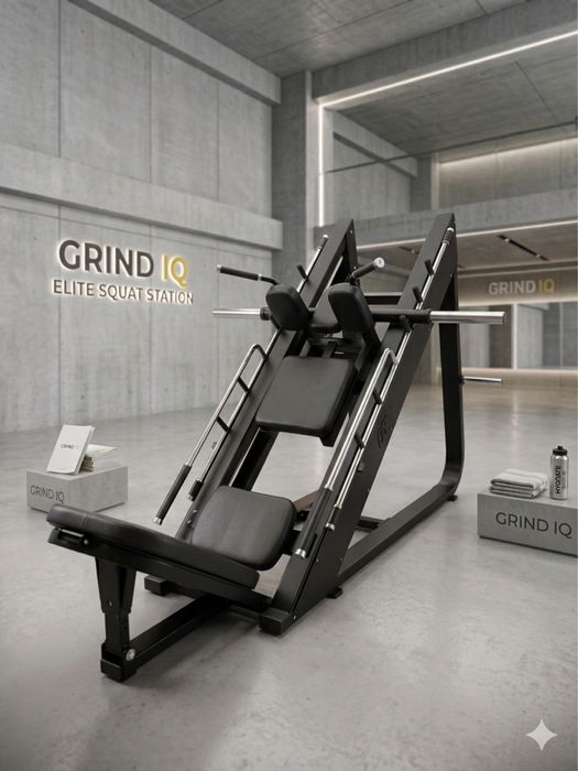 Máquina Hammer Strength – Hack Squat + Leg Press 45°