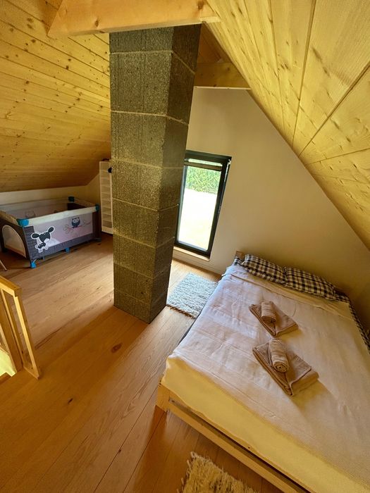 Baciki 61 domek przy lesie na Podlasiu z balia jacuzzi ferie