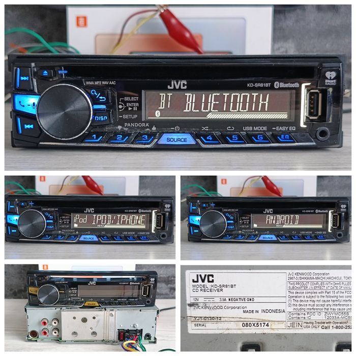 JVC/Bluetooth audio  серії kd-x,r,s ,xr.
