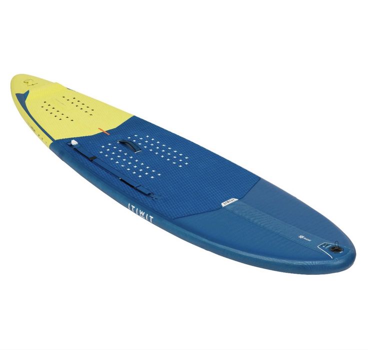 surf inflável Itiwit W500 10' Longboard Surf da Decathlon com pagaia de carbono