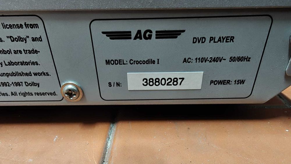Leitor DVD AG Prateado