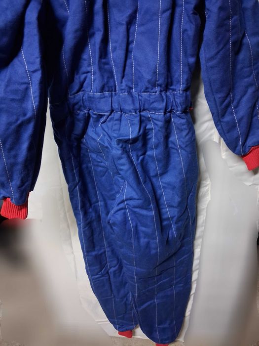 Fato de Competição Sparco Vintage – Azul/Vermelho (Karting/Rali]