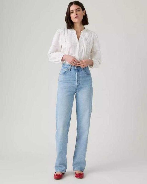 Джинси жіночі сині Levis ribcage блакитні levi’s  501 premium 501'90s original jeans aisenberg bazhane calvin klein