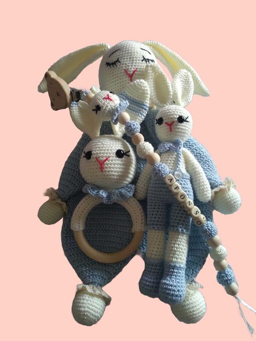Prenda de Bebé em Amigurumi |Conjunto de croché, personalizável